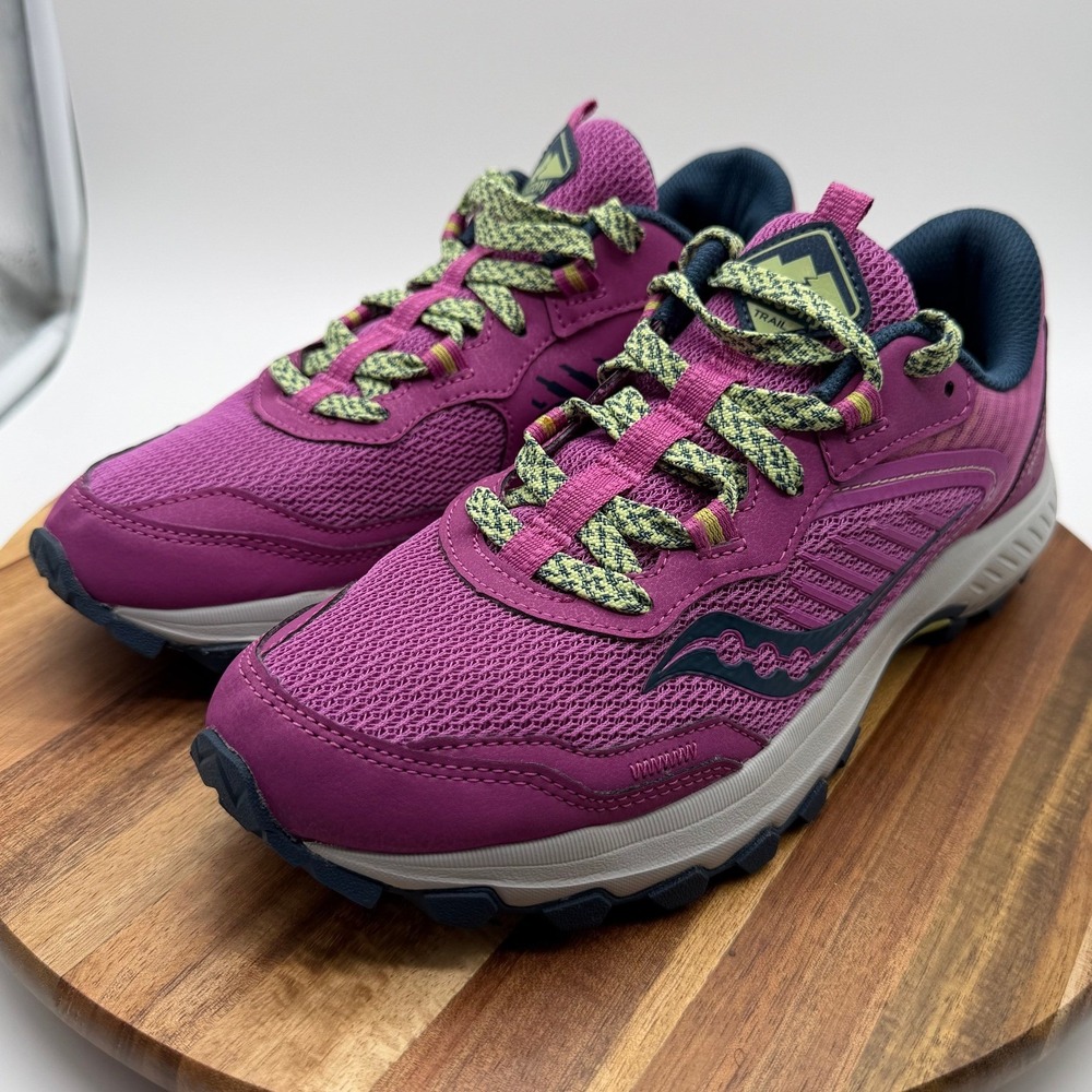 Saucony Excursion TR15 Women's Size 8 Trail Running Shoes Berry Pink Navy 0753